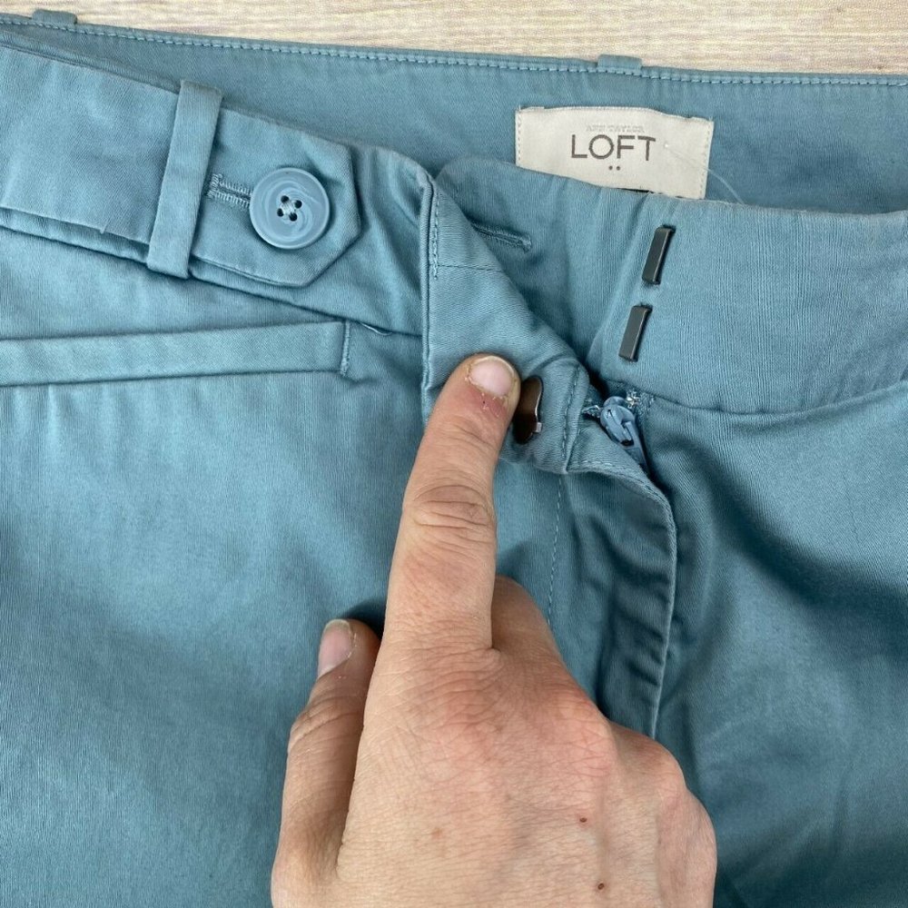 Ann Taylor Loft Original Cropped Capri Pants Sz 4 - Picture 4 of 6